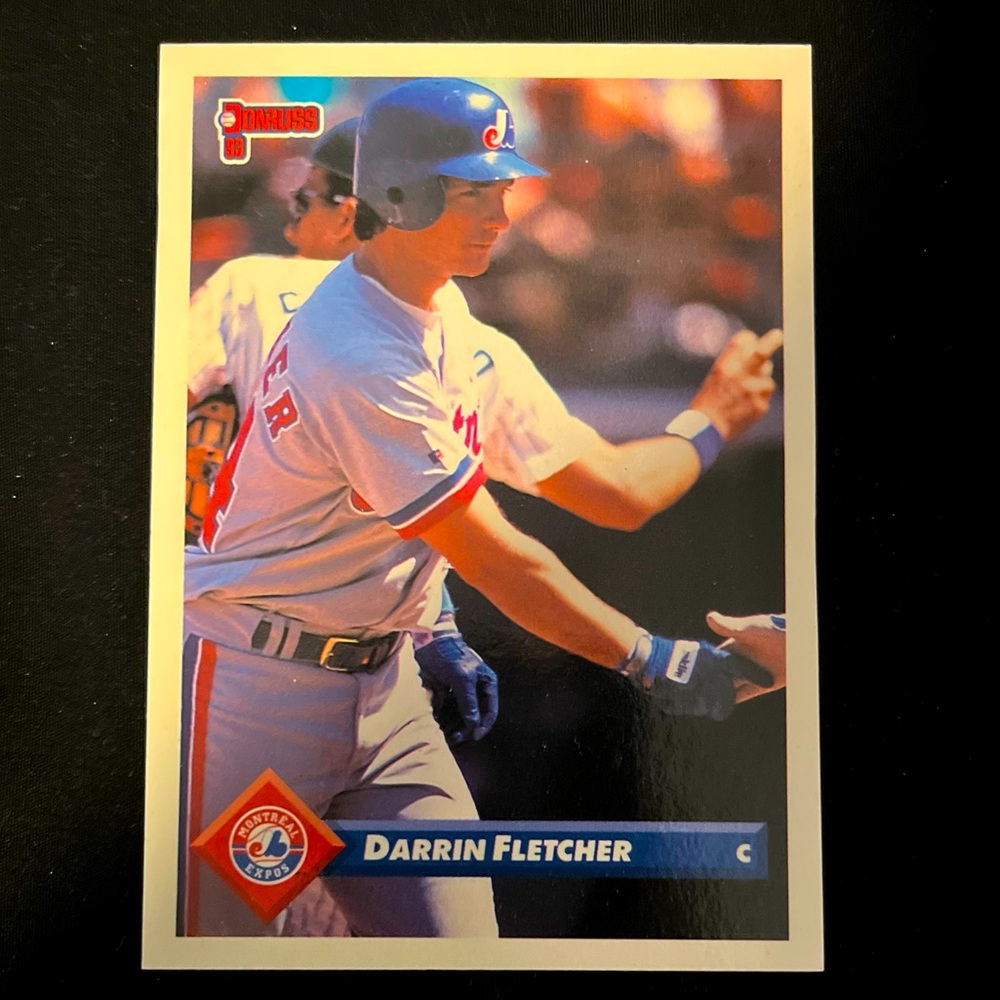 Darrin Fletcher 92-93 LEAF Donruss Montreal Expos Series One #378 Baseball Card